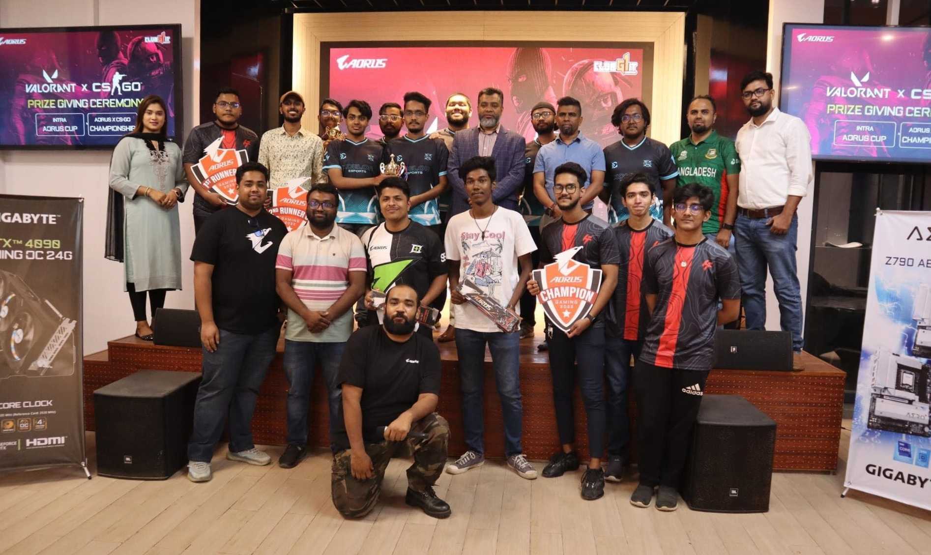 AORUSX CS:GO Championship and intra AORUS VALORANT Cup prize giving ceremony held successfully